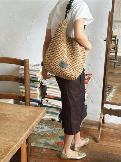Casual Woven Shoulder Bag