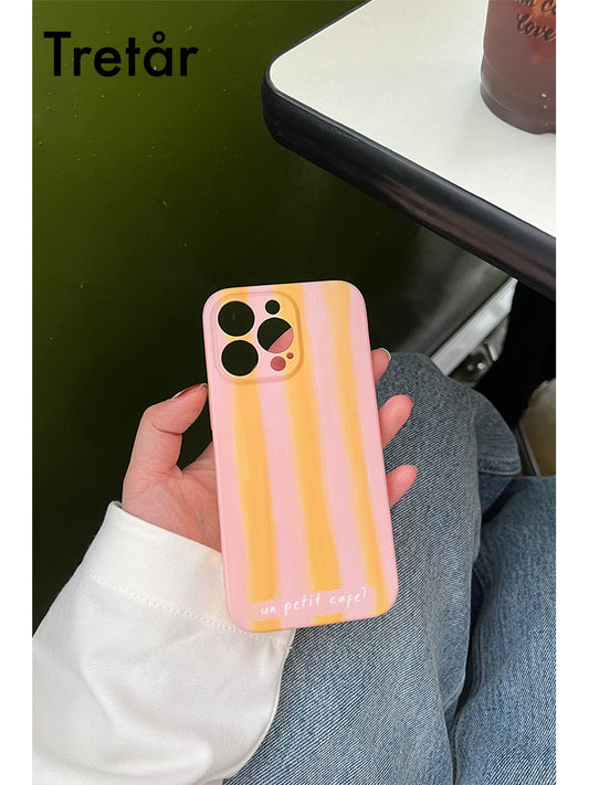 Pink Orange Stripes Phone Case