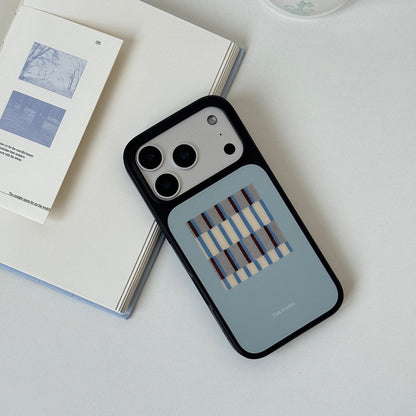 Modern Geometric Plaid Phone Case-FI019AC | Acrylic Phone Case | Three Fleas