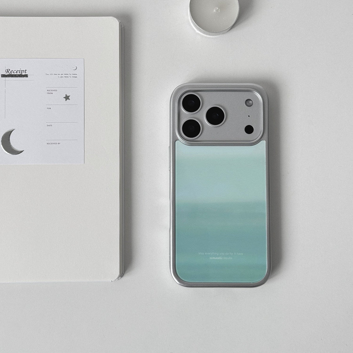 Sea Mist Green Phone Case-FI006G | Glass Phone Case | Three Fleas