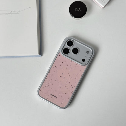 Pink Ink Speckle Phone Case-FI002G | Glass Phone Case | Three Fleas