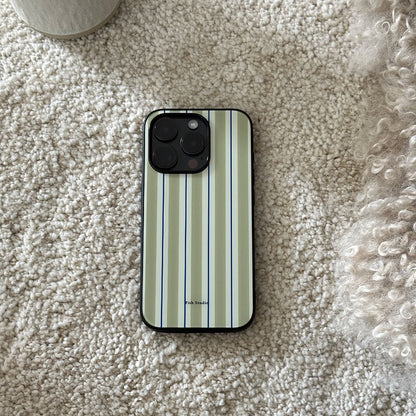 Retro Striped Phone Case-FI026AC | Acrylic Phone Case | Three Fleas
