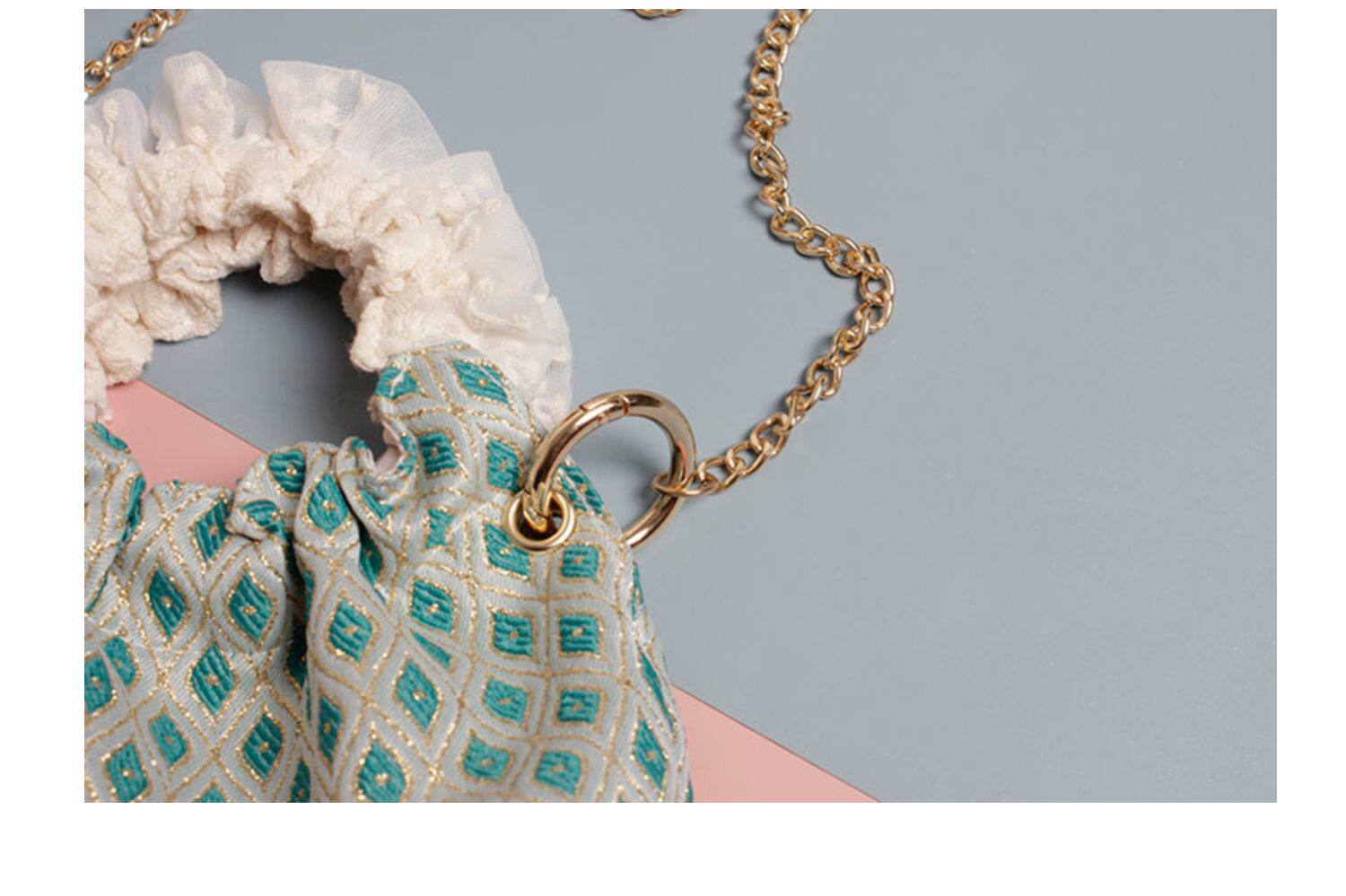 Retro Green Chinoiserie Crossbody Bag | bag | Three Fleas
