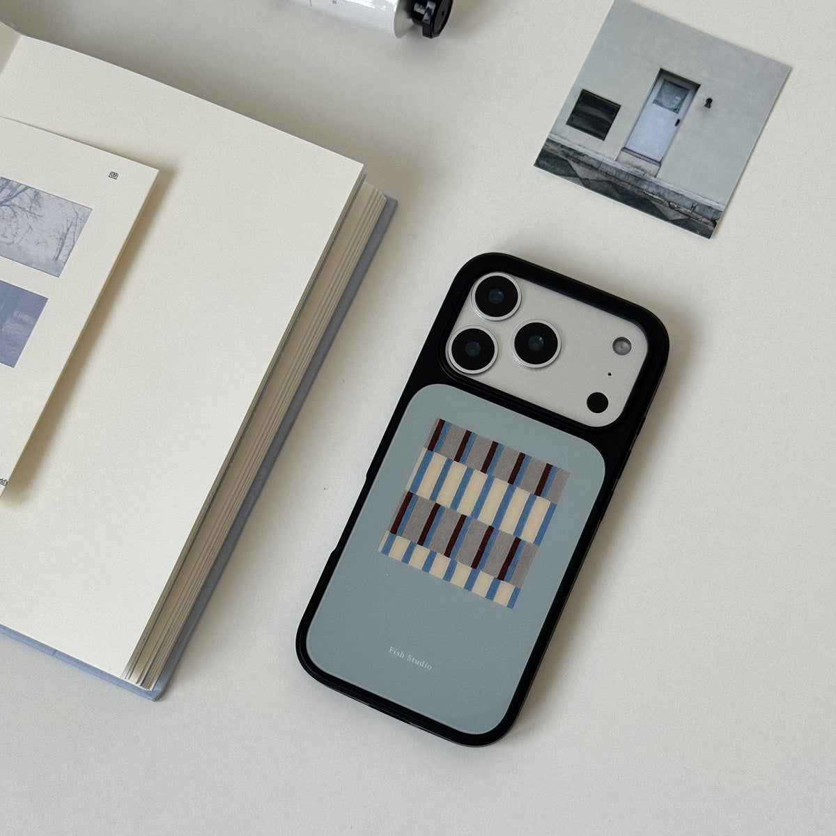 Modern Geometric Plaid Phone Case-FI019AC | Acrylic Phone Case | Three Fleas