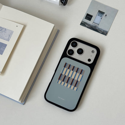 Modern Geometric Plaid Phone Case-FI019AC | Acrylic Phone Case | Three Fleas