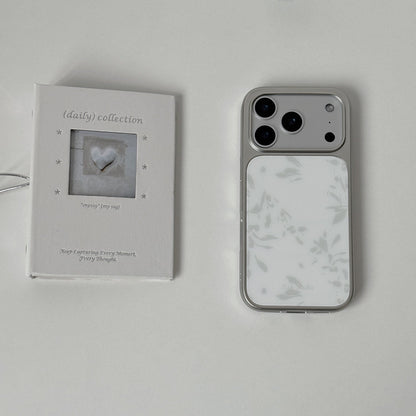 Grey Floral Ink Phone Case-FI018AC | Acrylic Phone Case | Three Fleas