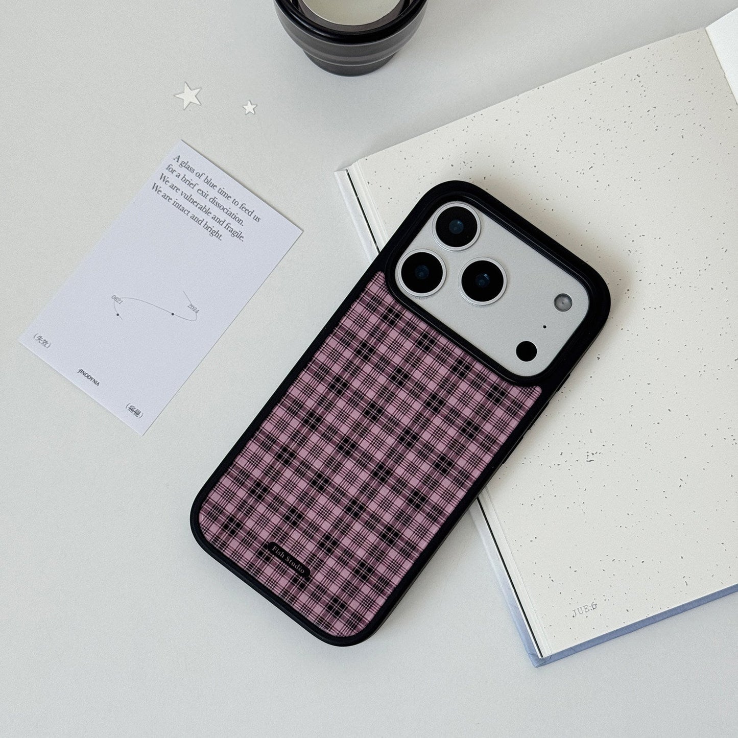 Retro Plaid & Grid Phone Case-FI008AC
