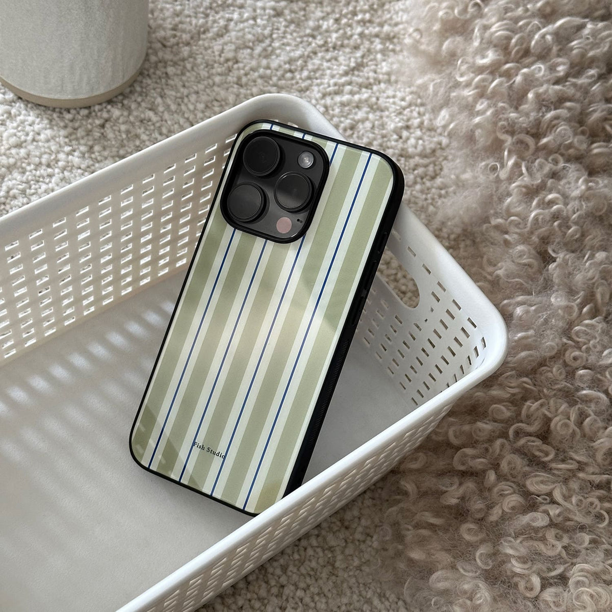 Retro Striped Phone Case-FI026AC | Acrylic Phone Case | Three Fleas