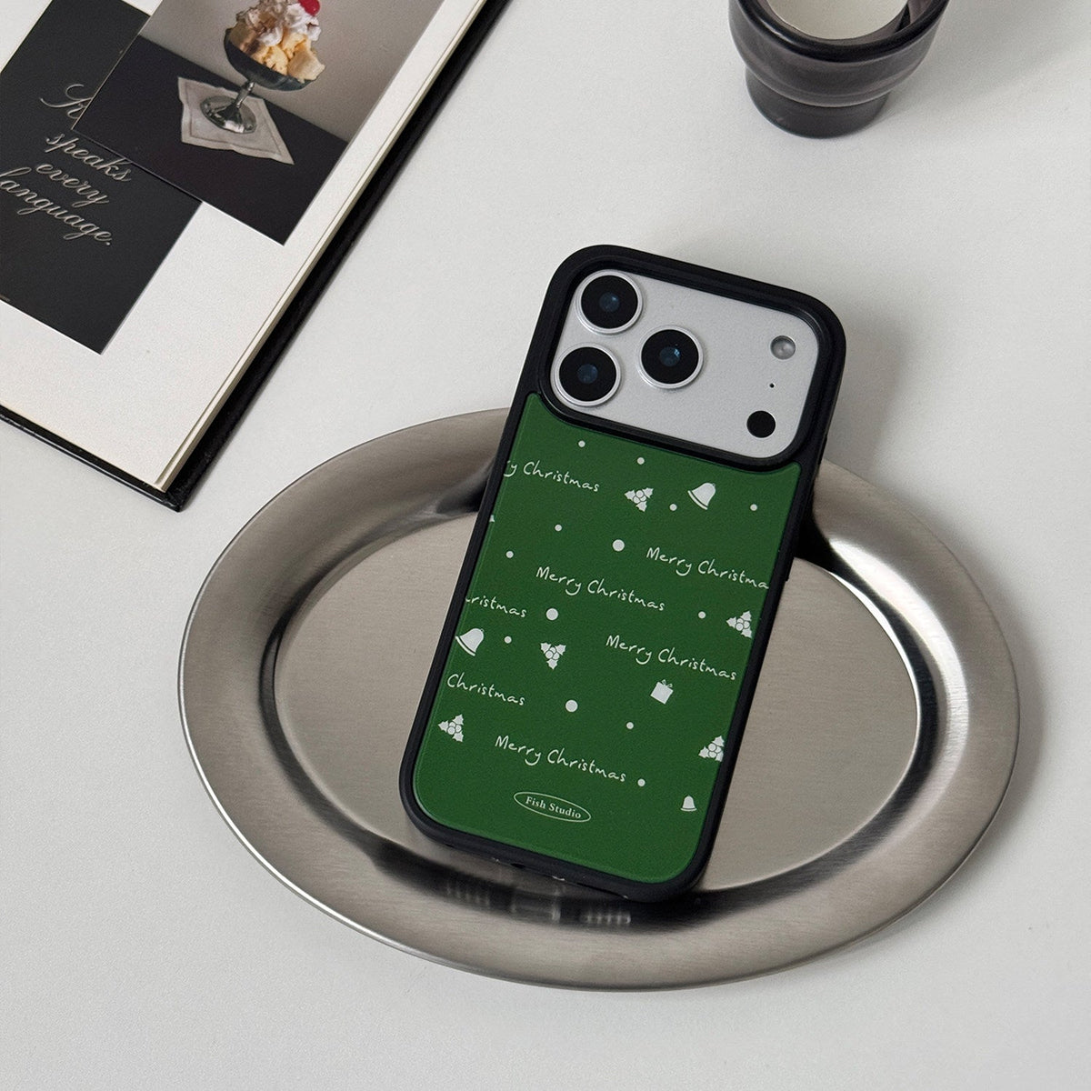 Minimalist Christmas Pattern Phone Case-FI017AC | Acrylic Phone Case | Three Fleas