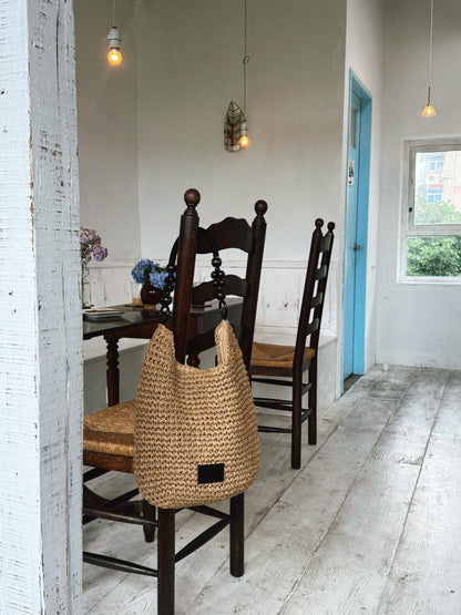 Casual Woven Shoulder Bag