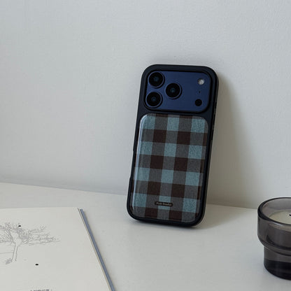 Plaid Resin Epoxy Phone Case-FI011R | Resin Epoxy Phone Case | Three Fleas