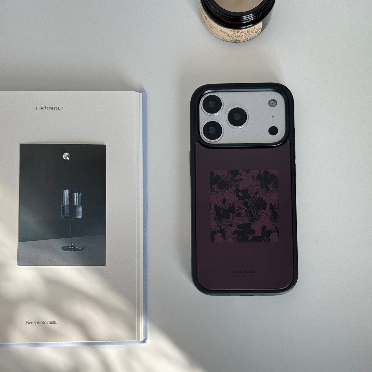 Botanic Shadow Phone Case-FI021AC | Acrylic Phone Case | Three Fleas