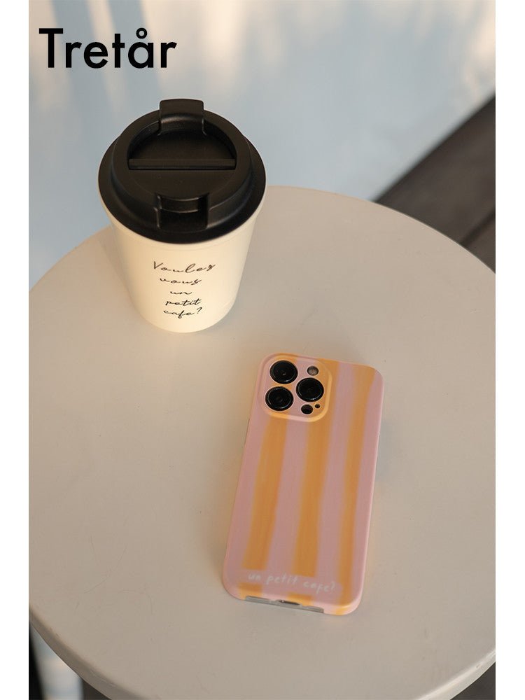 Pink Orange Stripes Phone Case