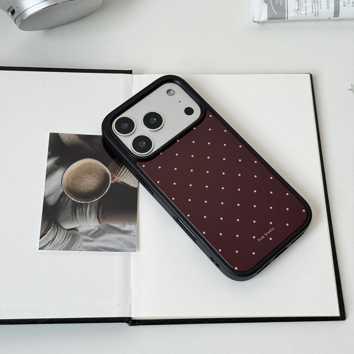 Vintage Polka Dot Phone Case-FI015AC | Acrylic Phone Case | Three Fleas