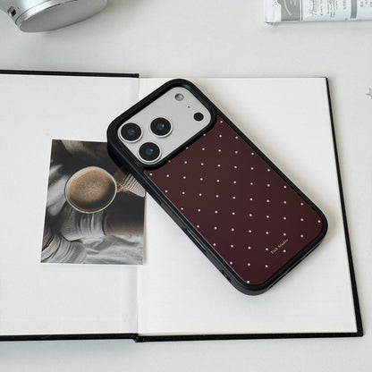Vintage Polka Dot Phone Case-FI015AC | Acrylic Phone Case | Three Fleas