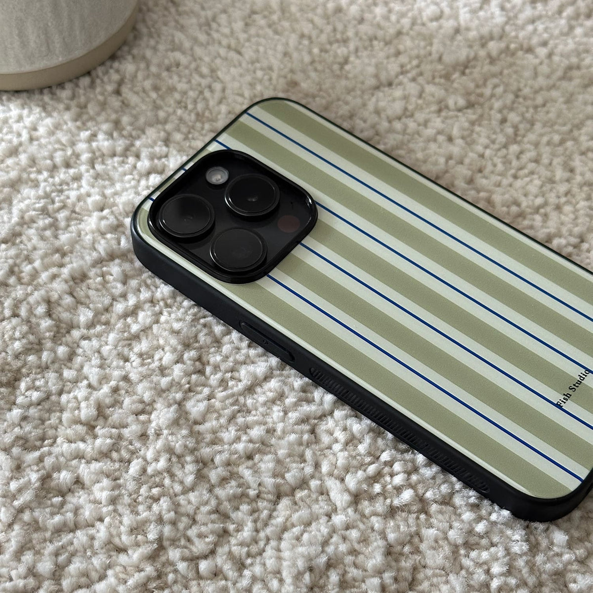 Retro Striped Phone Case-FI026AC | Acrylic Phone Case | Three Fleas