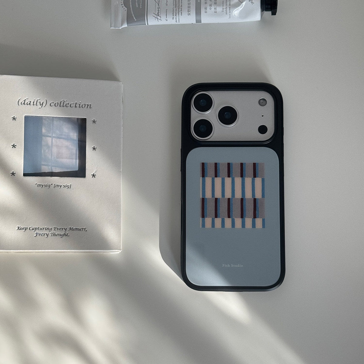 Modern Geometric Plaid Phone Case-FI019AC | Acrylic Phone Case | Three Fleas