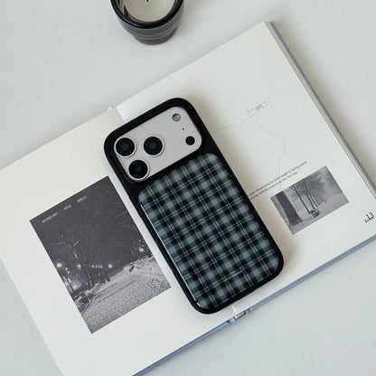 Plaid Resin Epoxy Phone Case-FI011R | Resin Epoxy Phone Case | Three Fleas