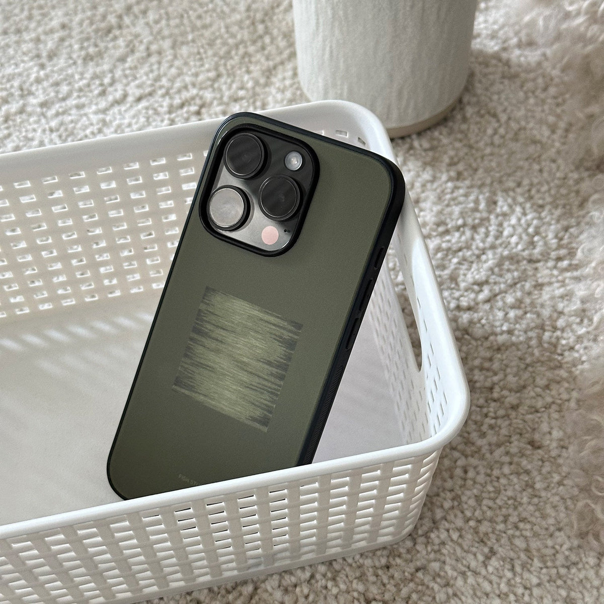 Olive Green Phone Case-FI024AC | Acrylic Phone Case | Three Fleas
