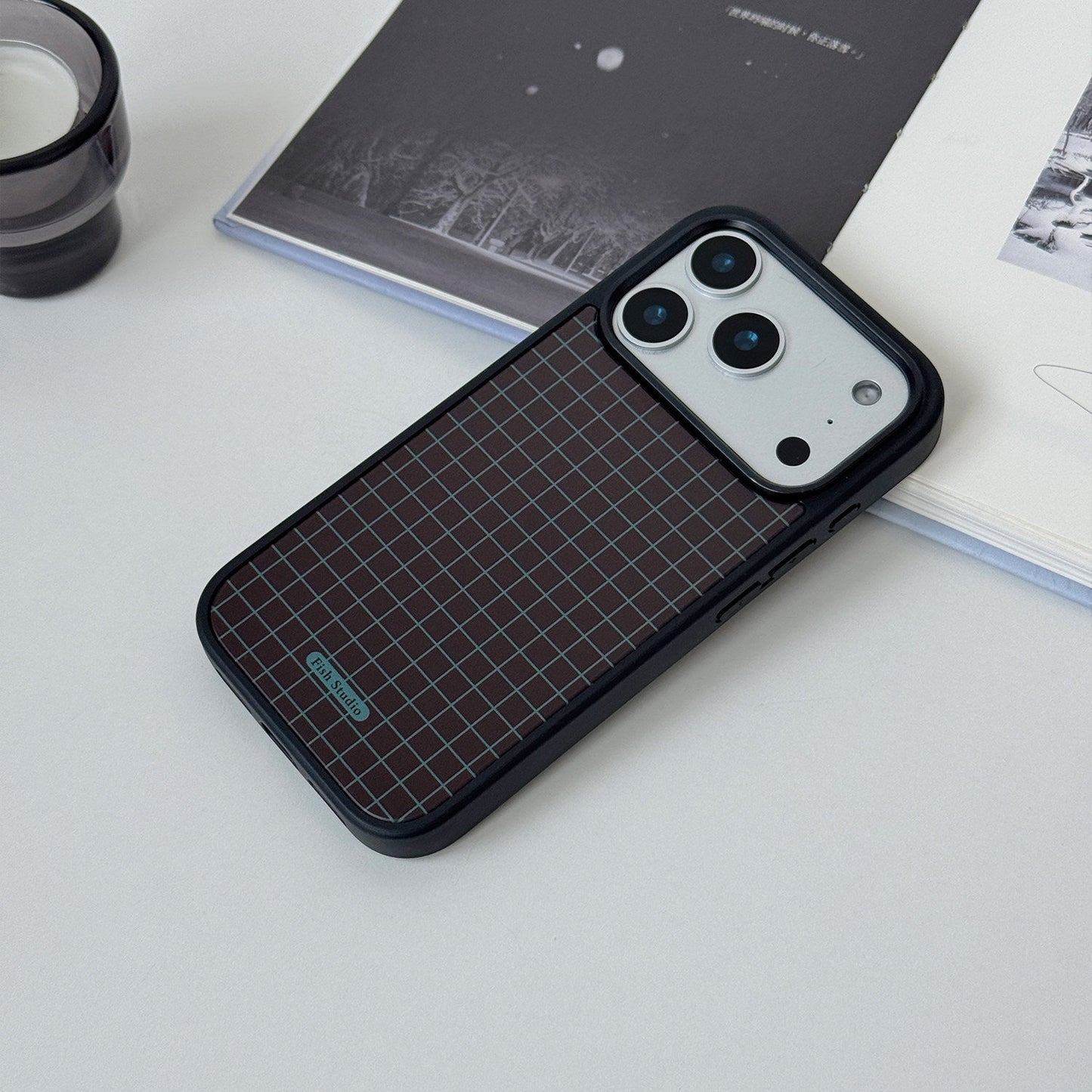 Retro Plaid & Grid Phone Case-FI008AC