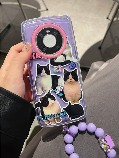 [ Meme Case ] Cow cat team air-cusion phone case