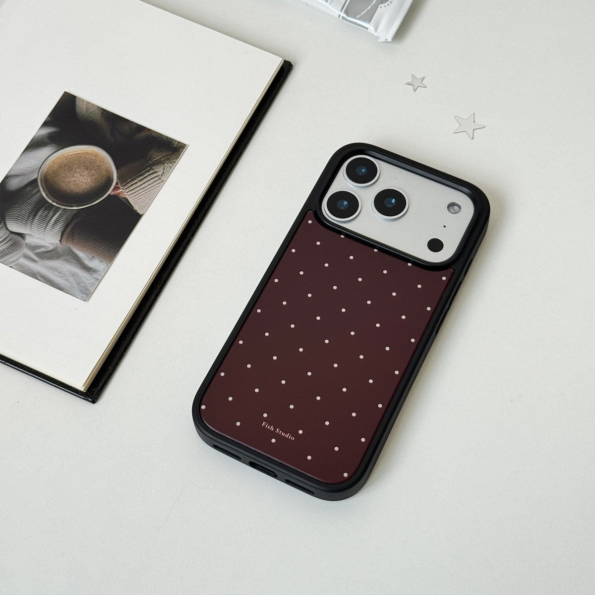 Vintage Polka Dot Phone Case-FI015AC | Acrylic Phone Case | Three Fleas