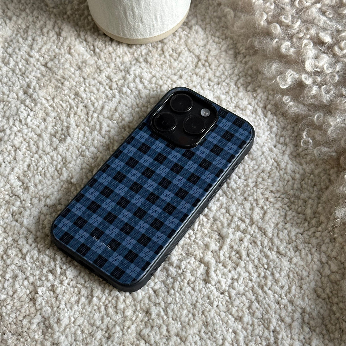 Vintage Plaid Phone Case-FI009AC | Acrylic Phone Case | Three Fleas