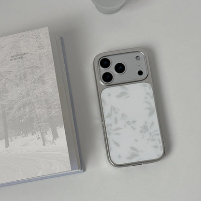 Grey Floral Ink Phone Case-FI018AC | Acrylic Phone Case | Three Fleas