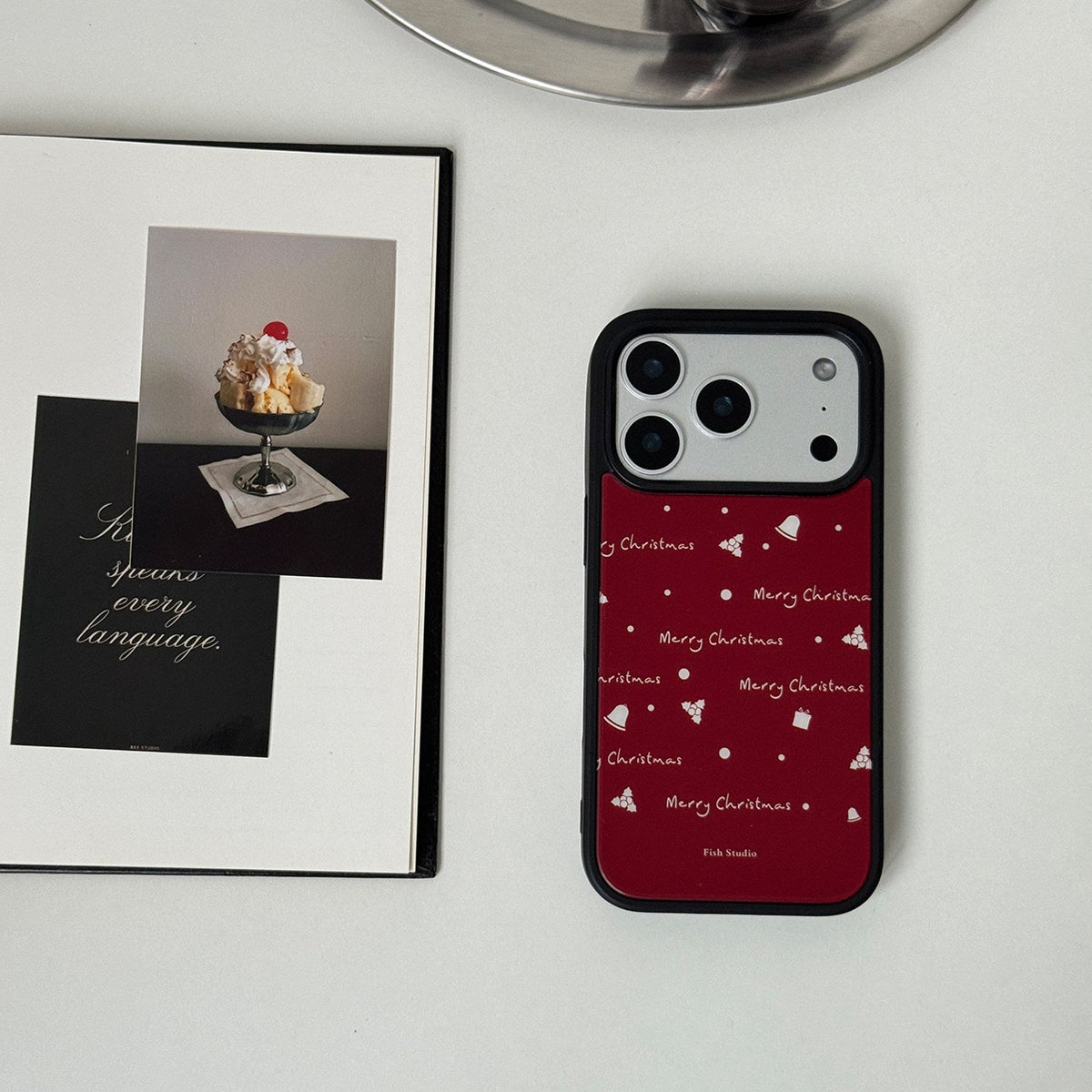 Minimalist Christmas Pattern Phone Case-FI017AC | Acrylic Phone Case | Three Fleas
