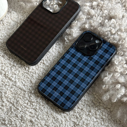 Vintage Plaid Phone Case-FI009AC | Acrylic Phone Case | Three Fleas