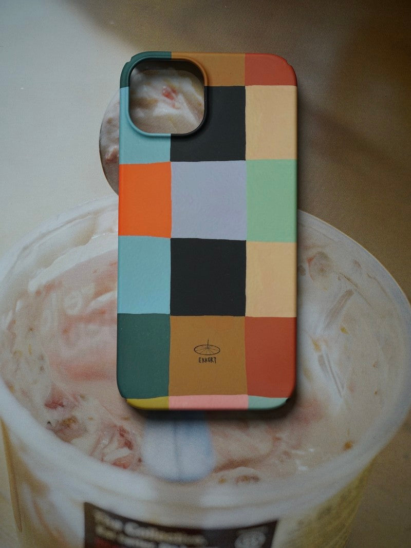 Minimalist Color Plaid Phone Case