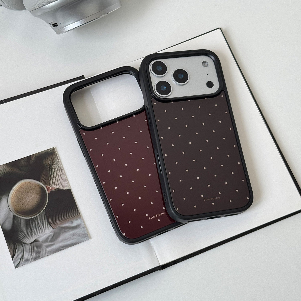Vintage Polka Dot Phone Case-FI015AC | Acrylic Phone Case | Three Fleas
