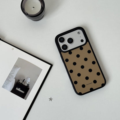Vintage Polka Dot Phone Case-FI015AC | Acrylic Phone Case | Three Fleas