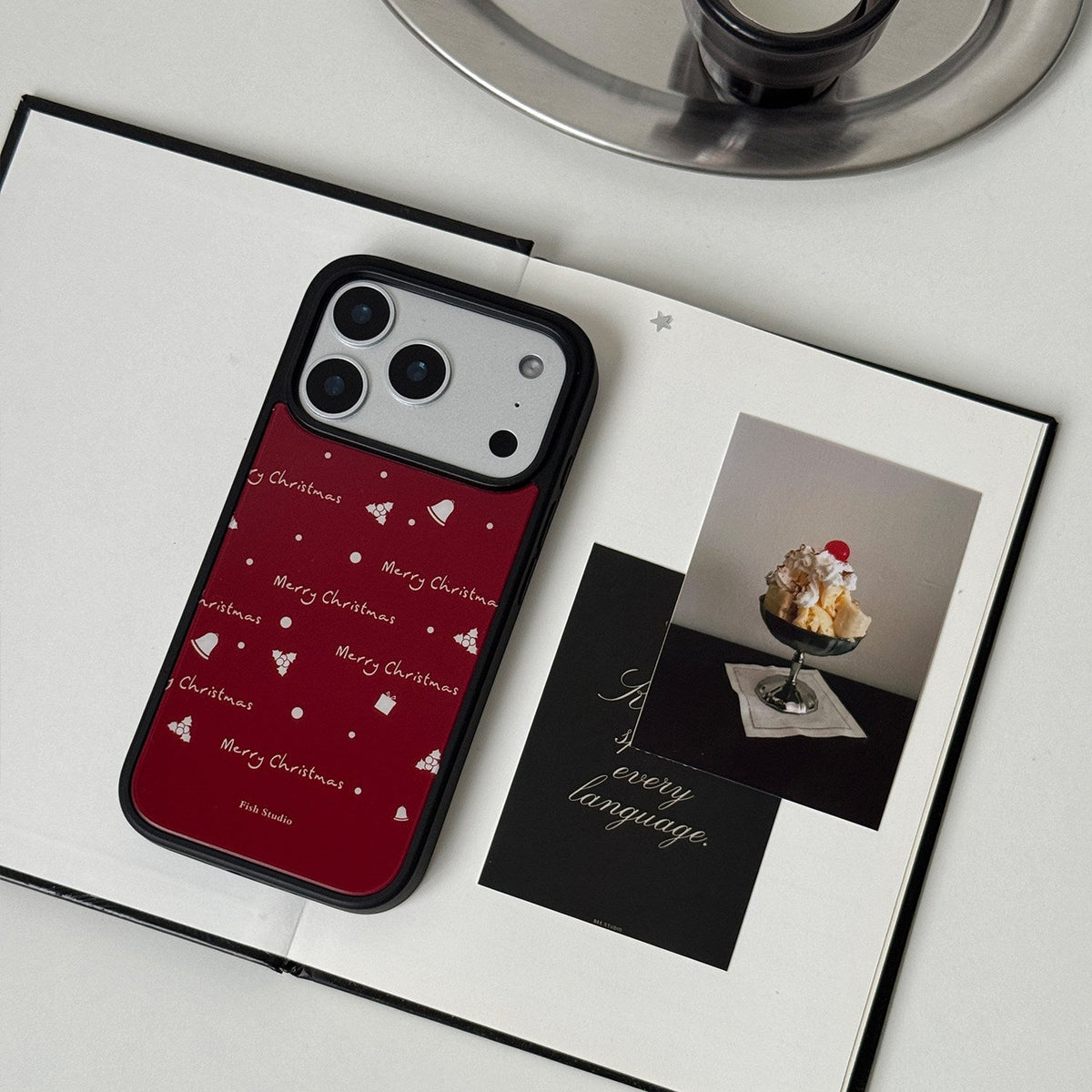 Minimalist Christmas Pattern Phone Case-FI017AC | Acrylic Phone Case | Three Fleas