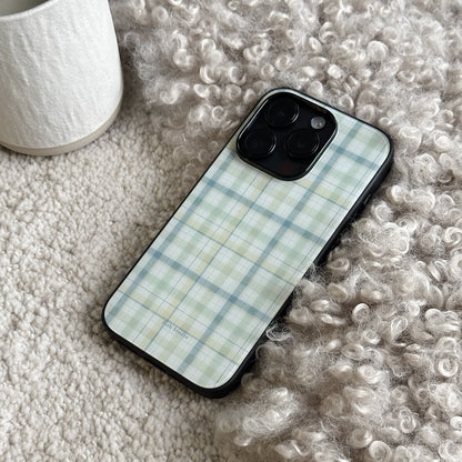 Vintage Plaid Phone Case-FI009AC | Acrylic Phone Case | Three Fleas