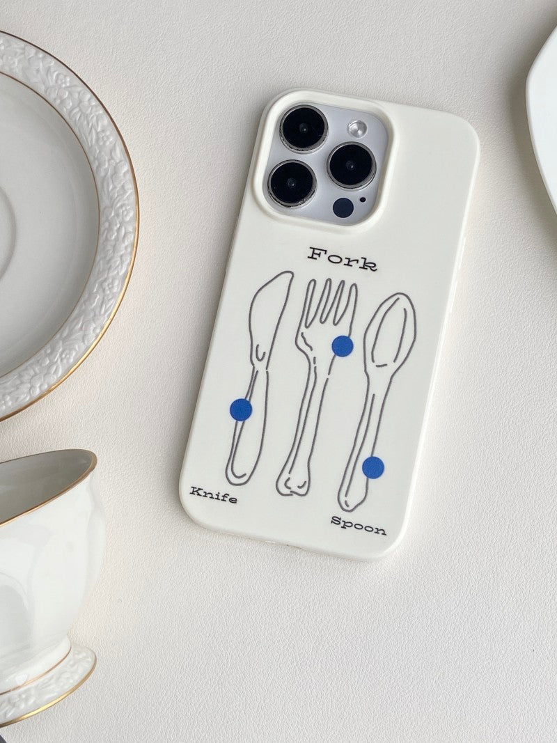 Sketch Tableware Phone Case