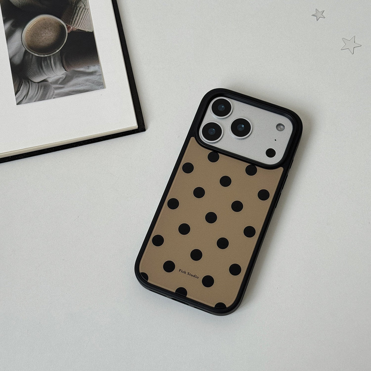 Vintage Polka Dot Phone Case-FI015AC | Acrylic Phone Case | Three Fleas