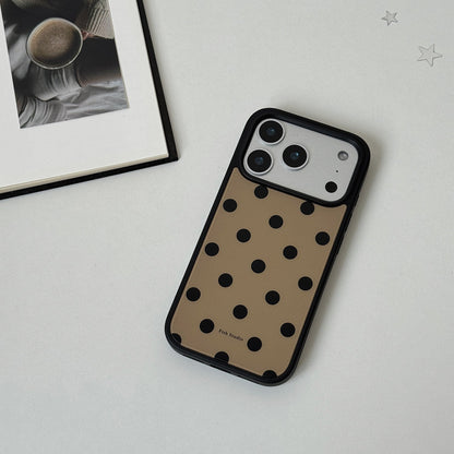 Vintage Polka Dot Phone Case-FI015AC | Acrylic Phone Case | Three Fleas