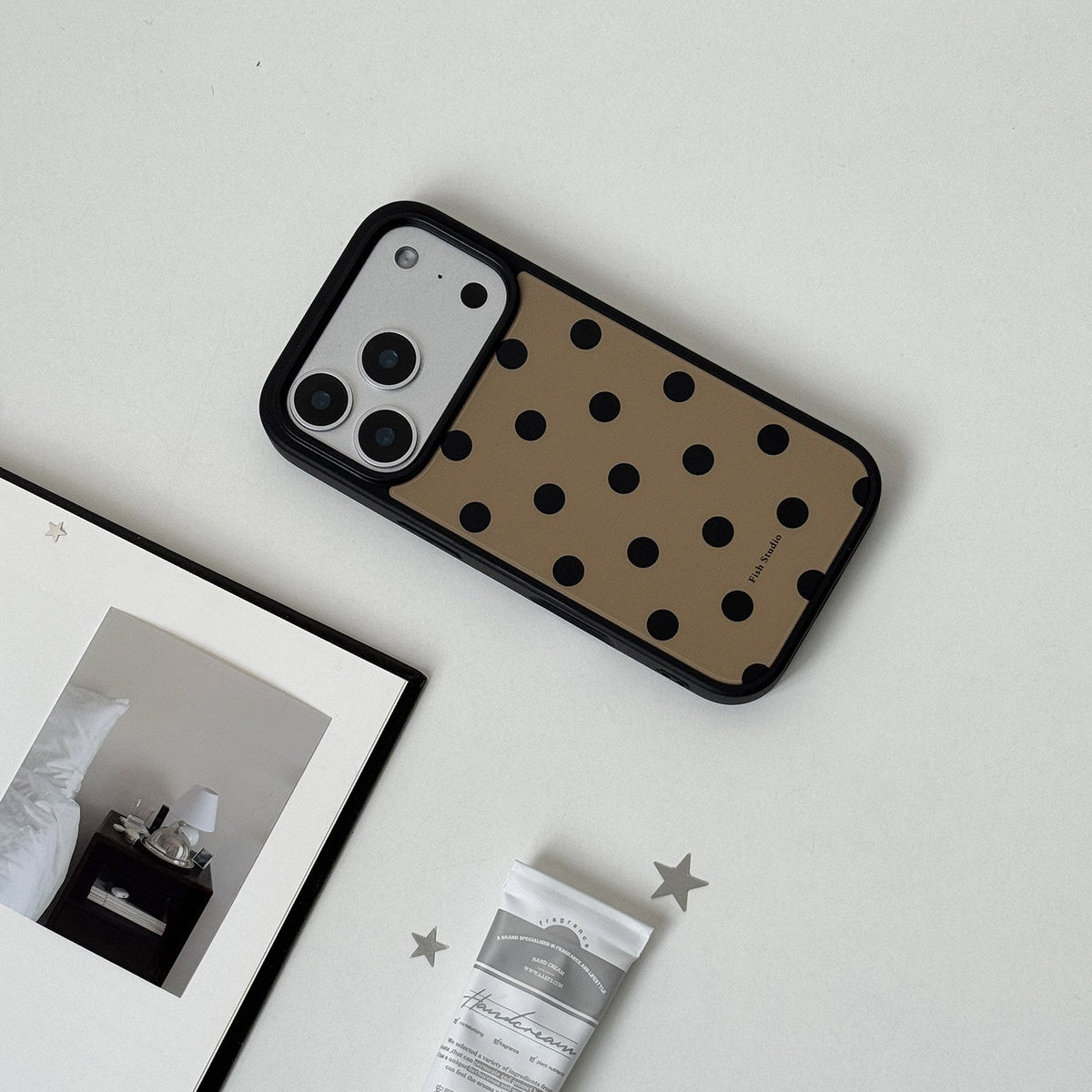 Vintage Polka Dot Phone Case-FI015AC | Acrylic Phone Case | Three Fleas