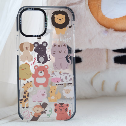 Cartoon Animals Phone Case | phone accessories | Three Fleas