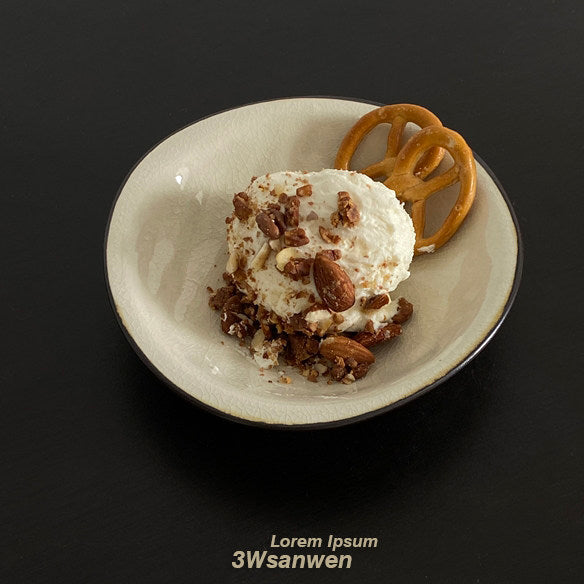 Handmade Ice‑Crackle Ceramic Bowl