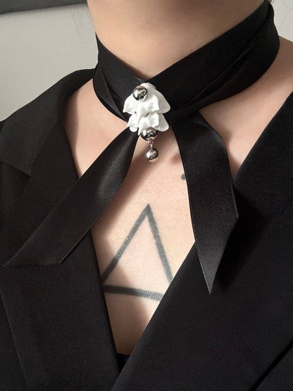 Bone Flower Choker,Lumivault.