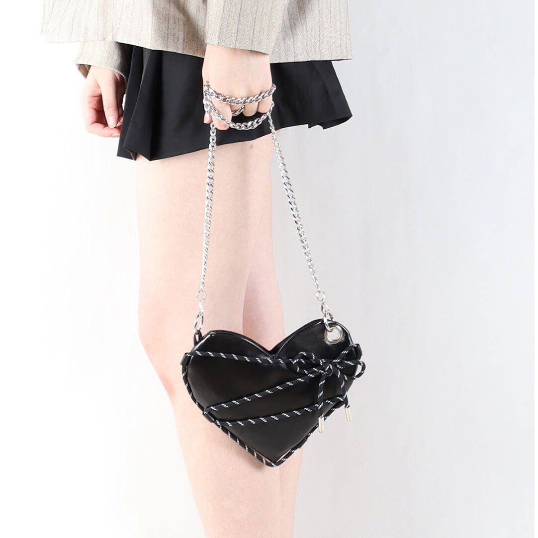 Y2K Heart-Shaped Shoulder Bag | bag | Three Fleas