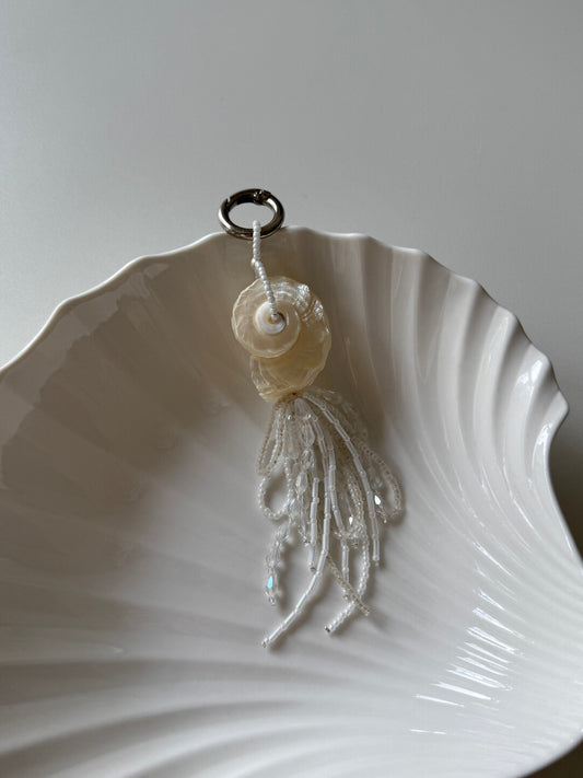Seashell & Beaded Tassel Bag Charm