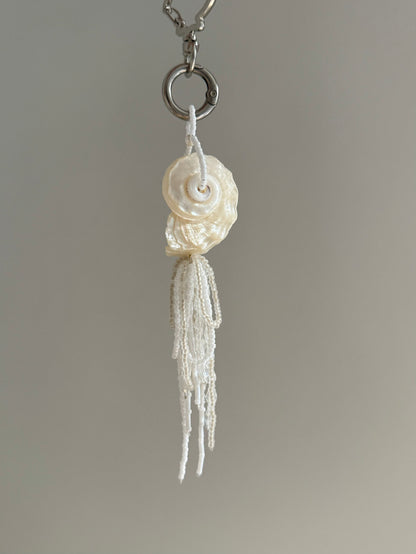Seashell & Beaded Tassel Bag Charm