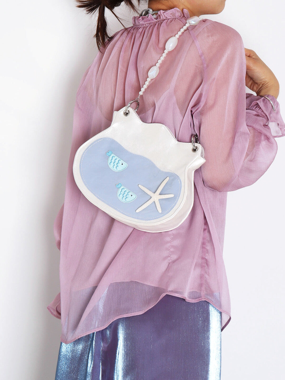 Cute Fishbowl Beaded Shoulder Bag | Bag | Three Fleas