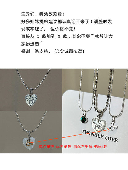Twelve Constellation Secret Words Necklace,Lumivault.