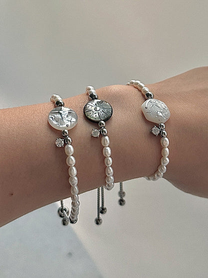 Handmade Pearl Star Bracelet,Lumivault.