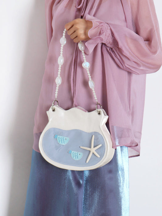 Cute Fishbowl Beaded Shoulder Bag | Bag | Three Fleas