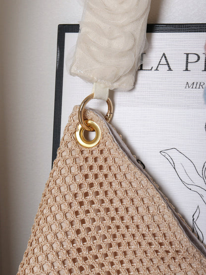 Vacation Flower Chiffon Cat Shoulder Bag | bag | Three Fleas